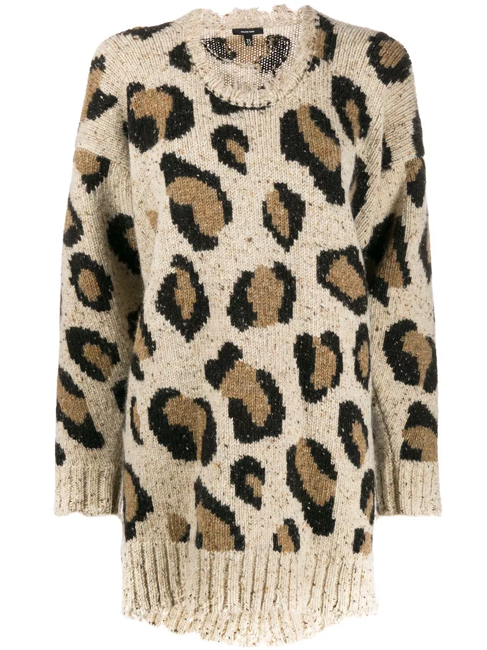 Maje leopard-print sweater Women 0118