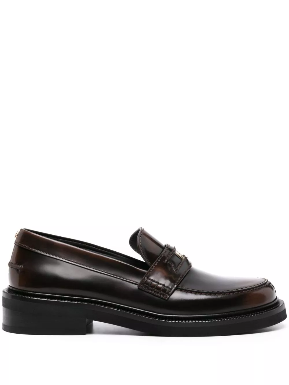 Maje Clover-detail leather loafers Women 0113