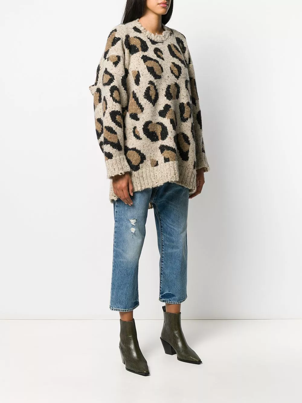 Affordable Maje leopard-print sweater Women 0118