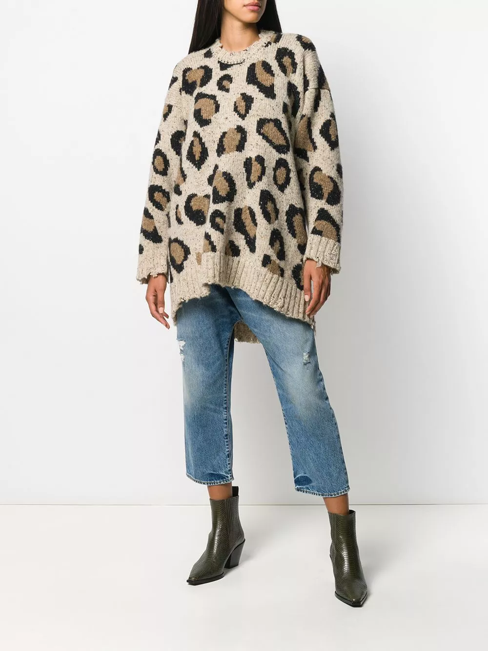 Affordable Maje leopard-print sweater Women 0118