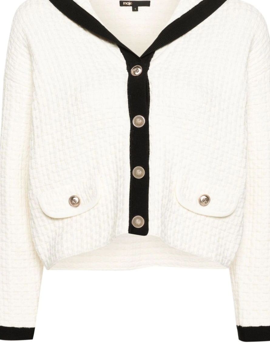 Affordable Maje Women cardigan contrast-collar 0215