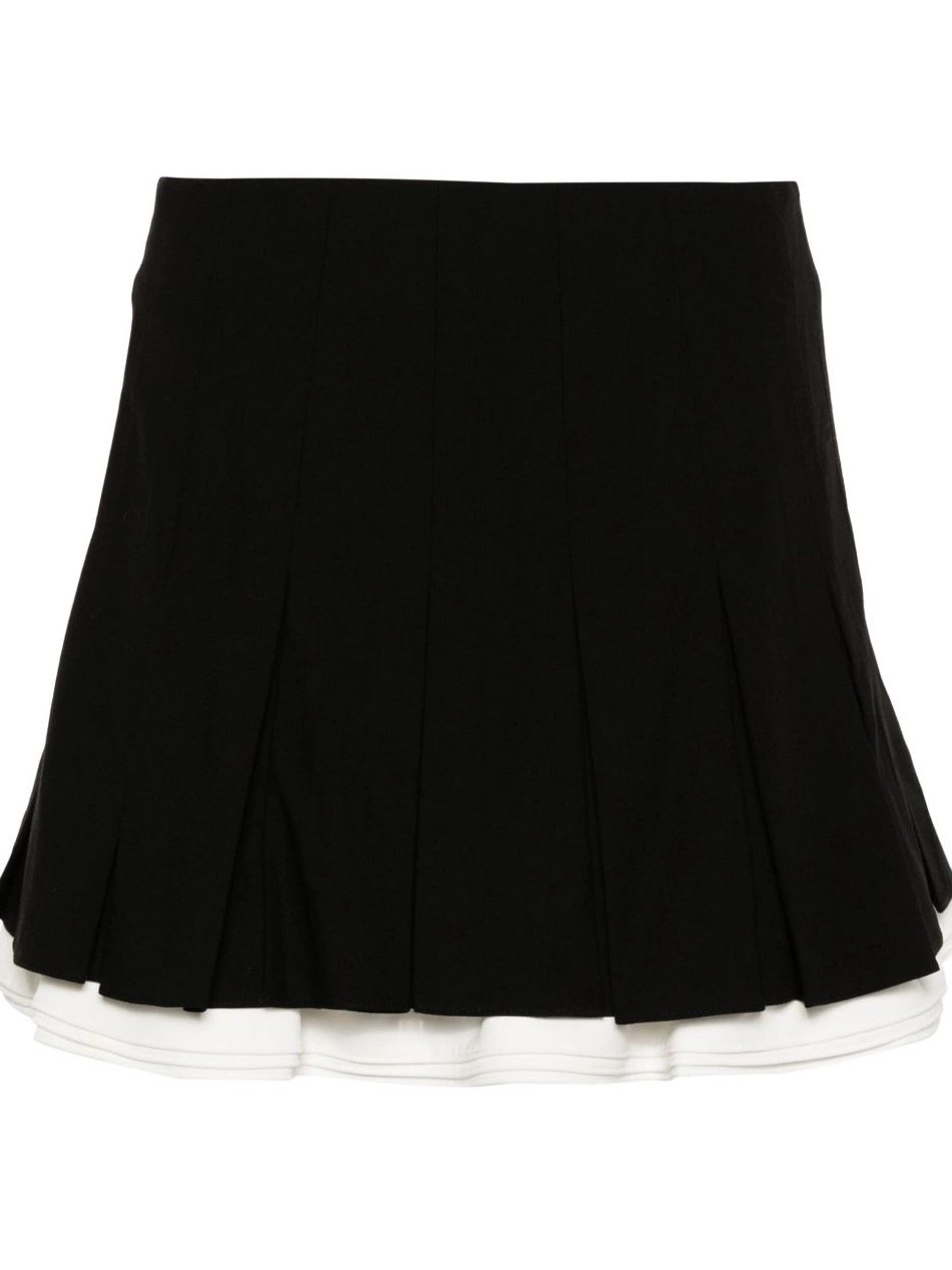 Cheap pleated Women dual-material skort Maje 0219