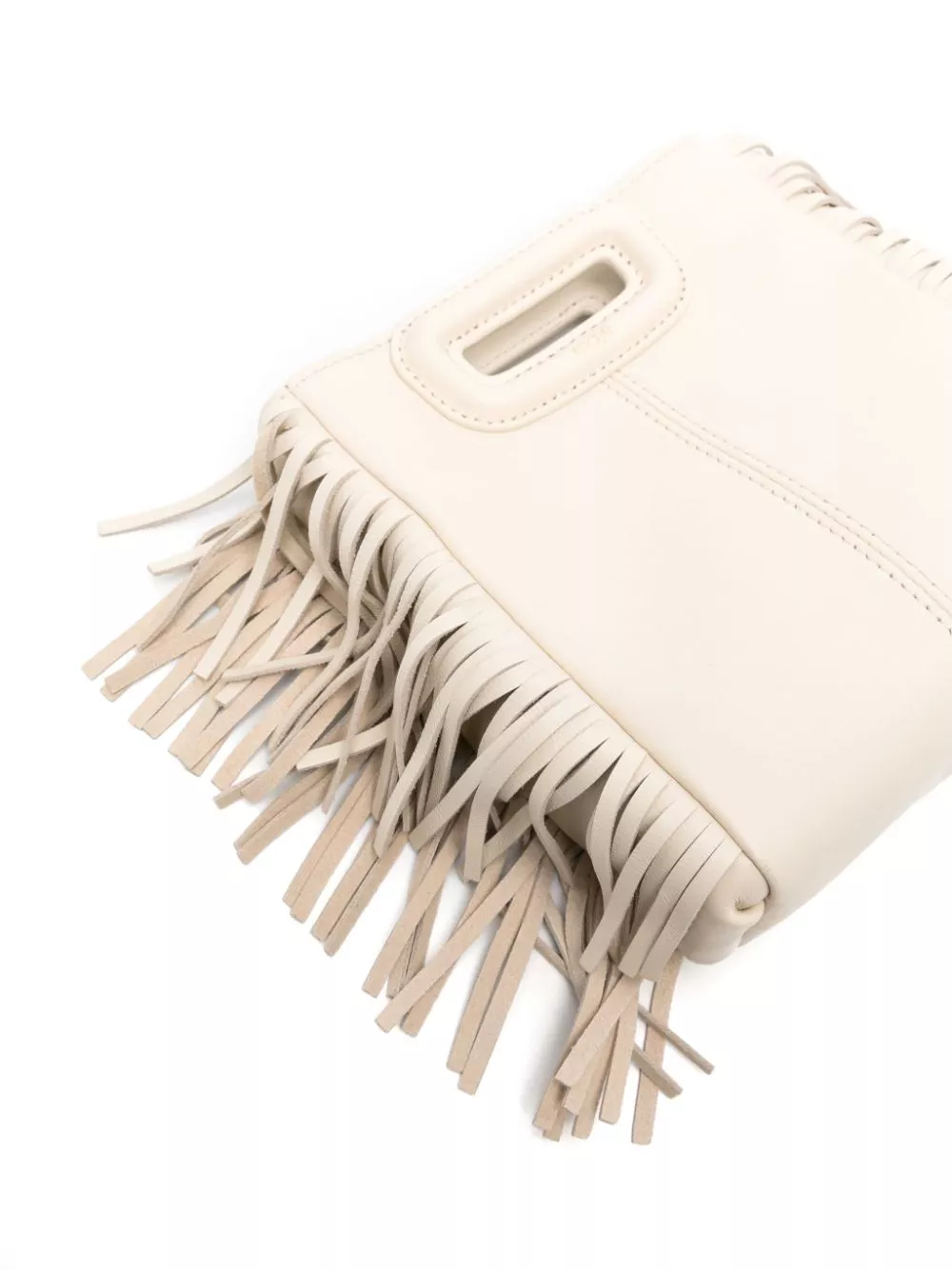 Cheap Maje small M fringed leather tote bag Women 0203