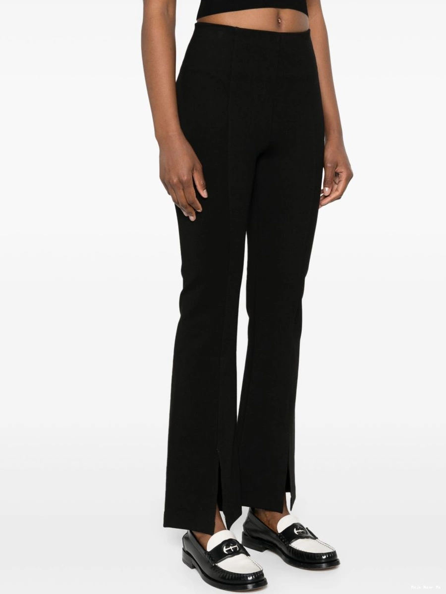 Cheap split-detailed Maje trousers flared Women 0212