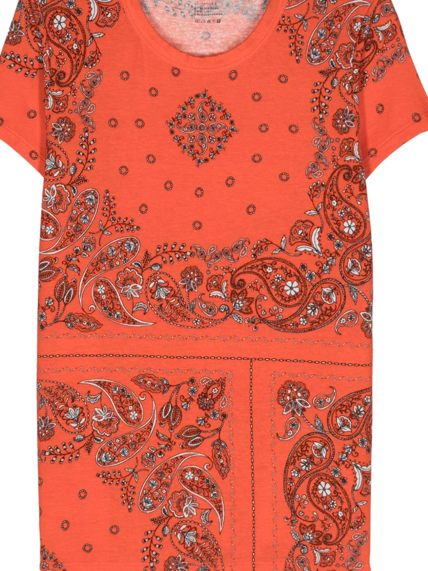 Affordable Women bandana-print Filatures Majestic jersey T-shirt 0211