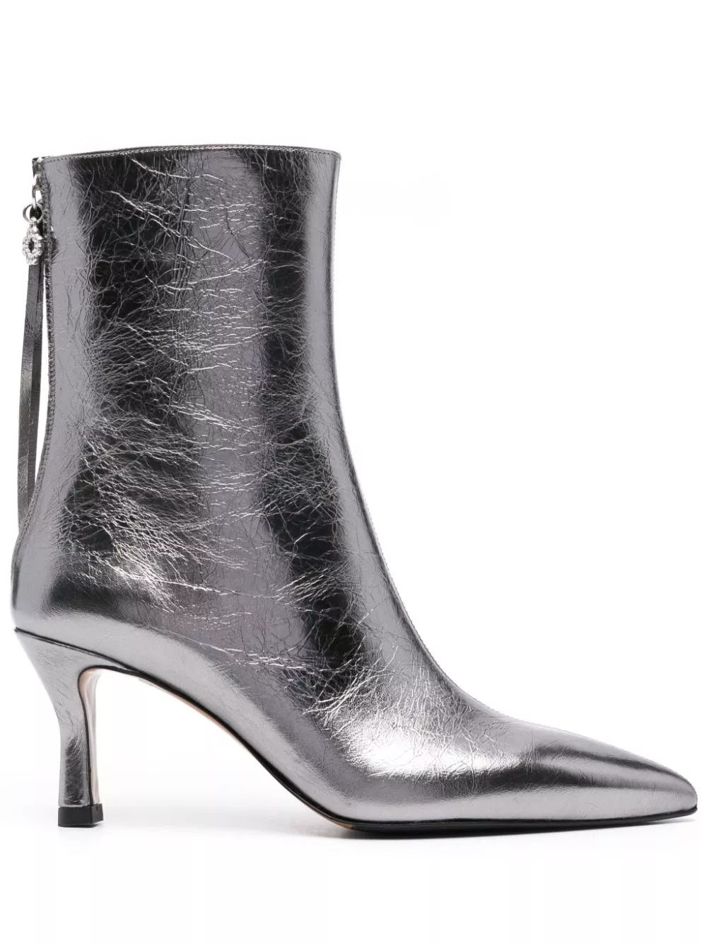 Cheap Maje metallic leather ankle boots Women 0204