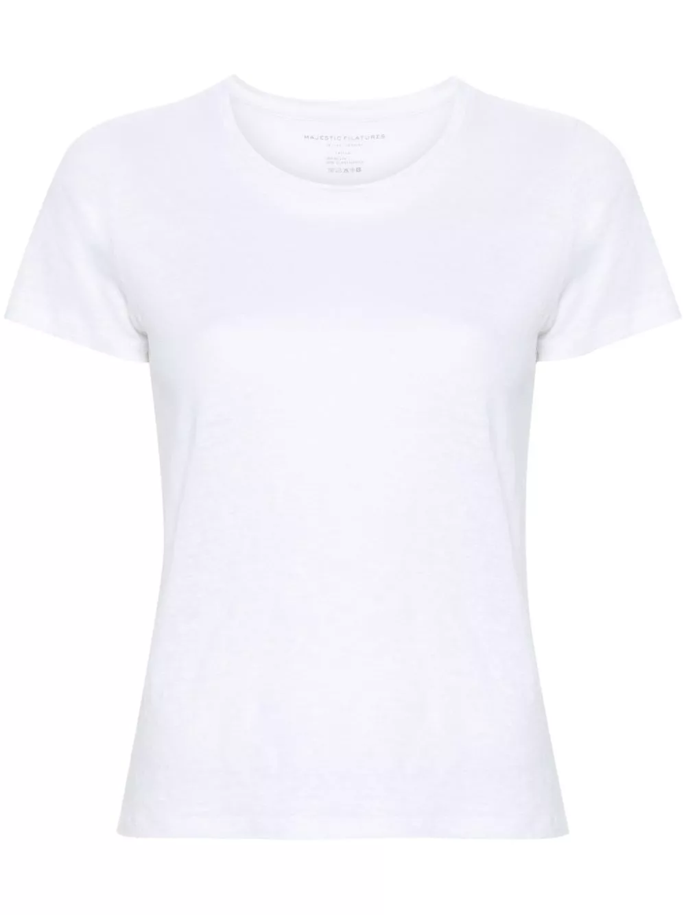 Cheap Majestic Filatures slub linen-blend T-shirt Women 0201