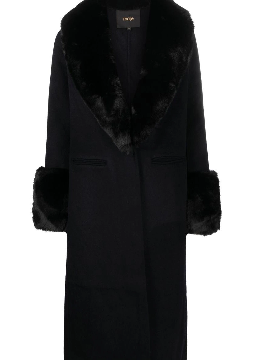 Affordable Women double-face coat Maje faux-fur 0222