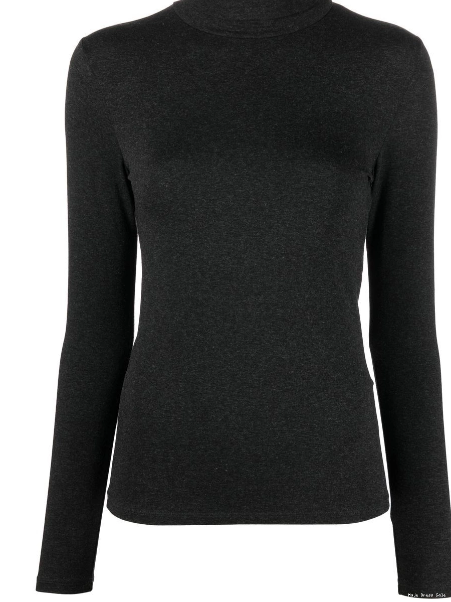 Affordable long-sleeve Majestic roll-neck shirt Filatures Women 0220