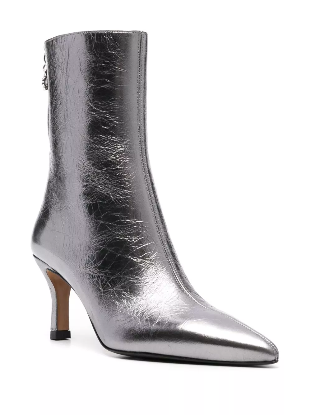 Cheap Maje metallic leather ankle boots Women 0204