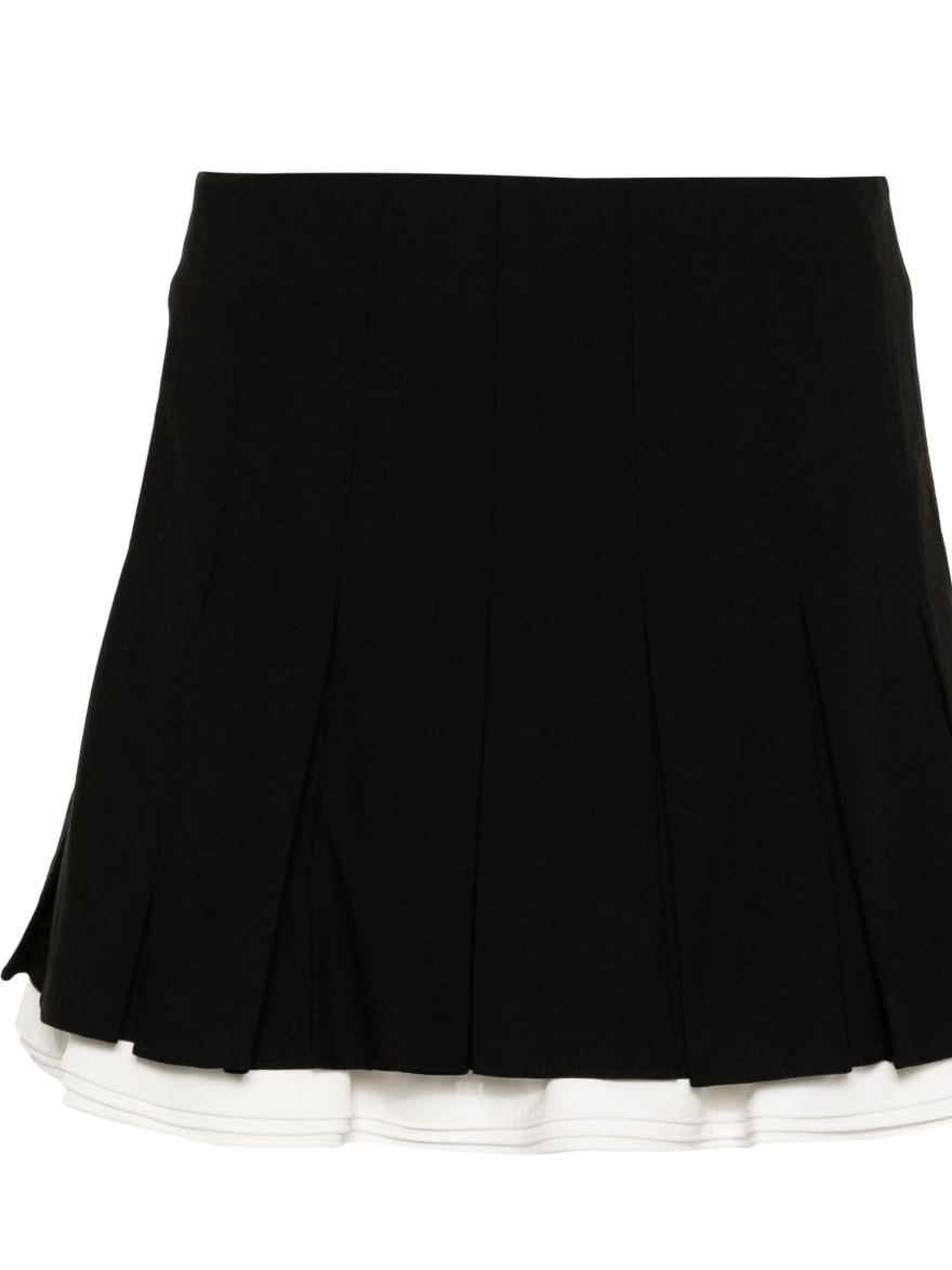 Affordable Women Maje dual-material pleated skort 0208