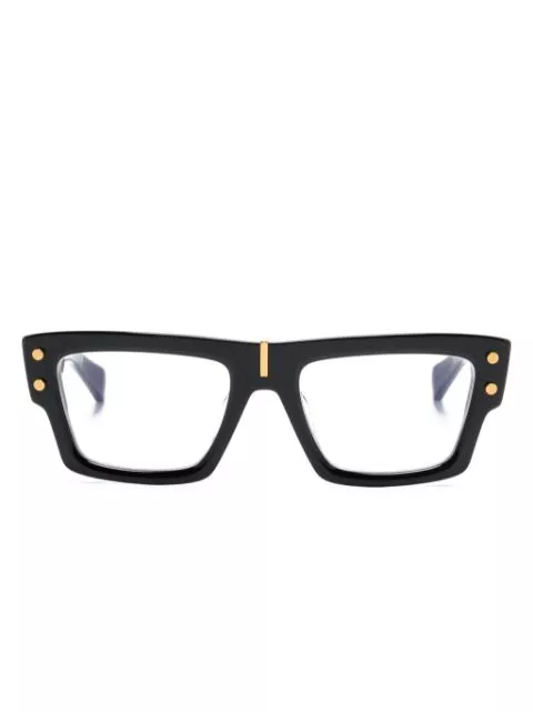 Affordable Balmain Eyewear Majestic rectangle-frame glasses Men 0206