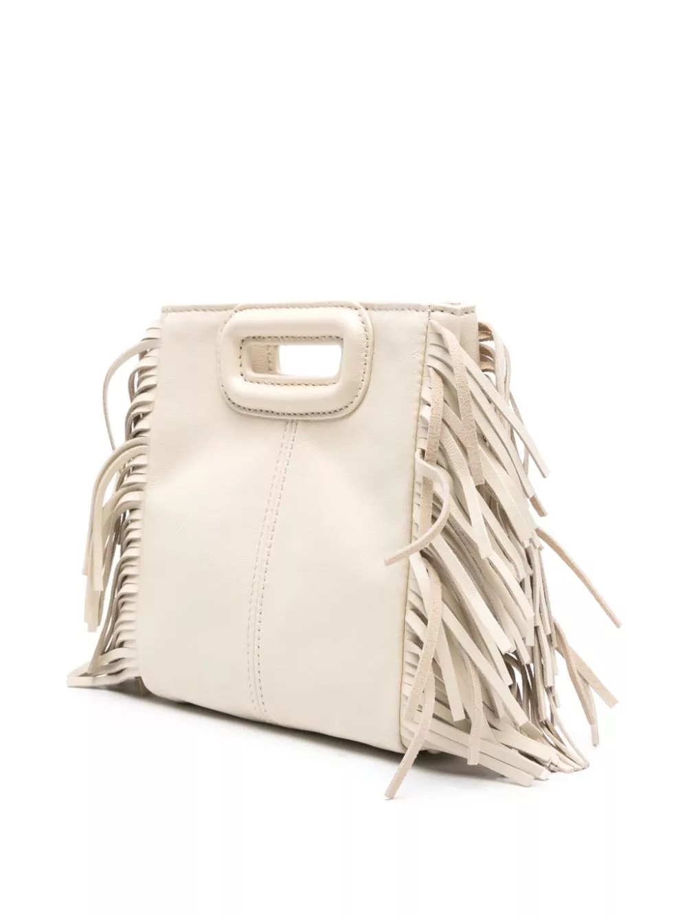 Cheap Maje small M fringed leather tote bag Women 0203