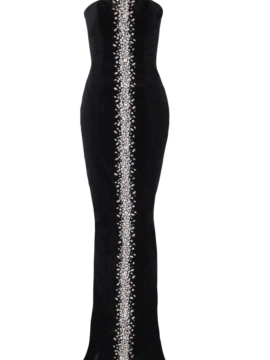 Cheap maxi Maje rhinestone-embellished Women dress 0224