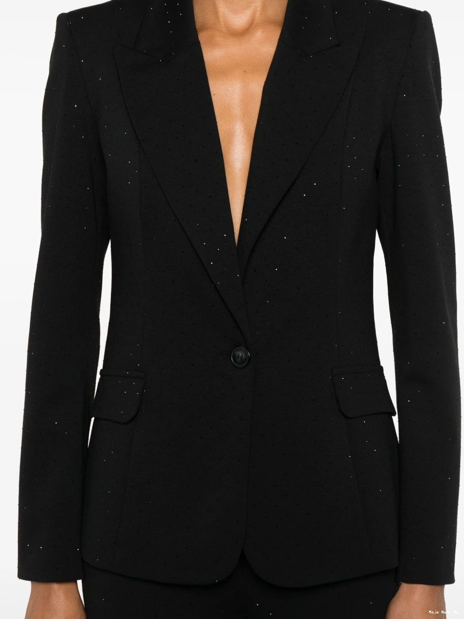 Affordable Women blazer crystal-embellished Maje 0220