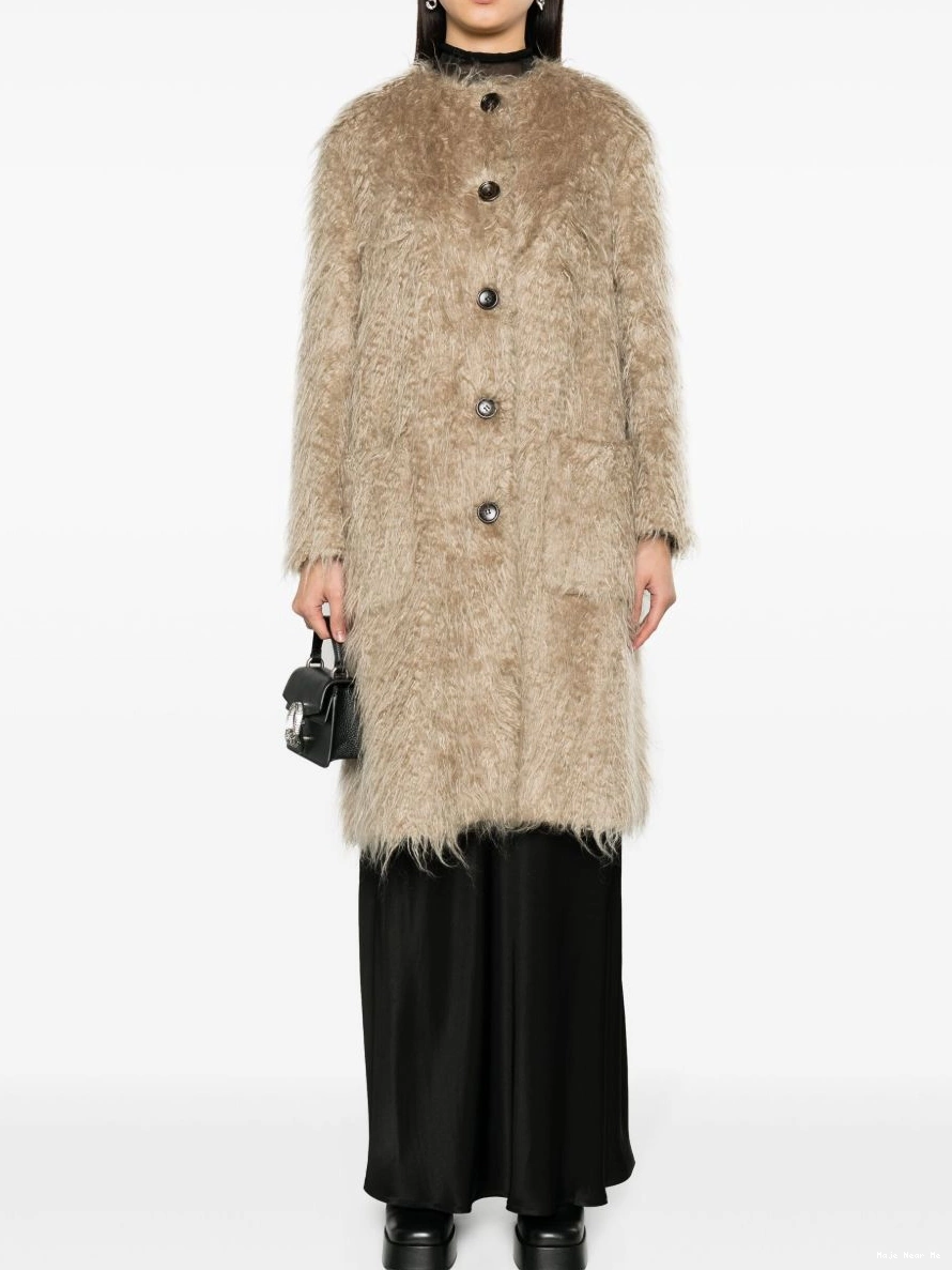 Cheap coat faux-fur Women Maje 0223