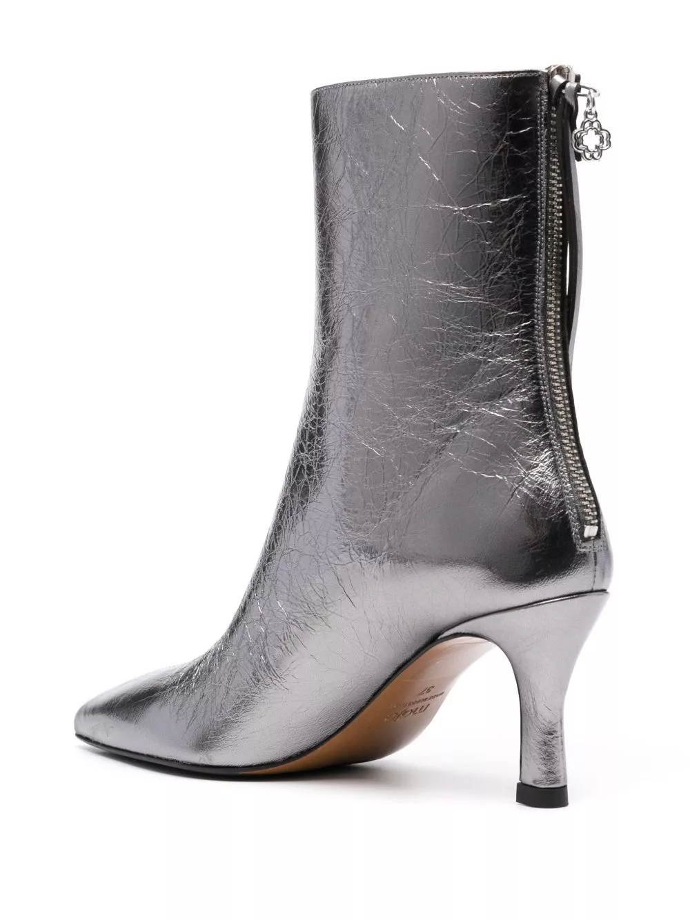 Cheap Maje metallic leather ankle boots Women 0204