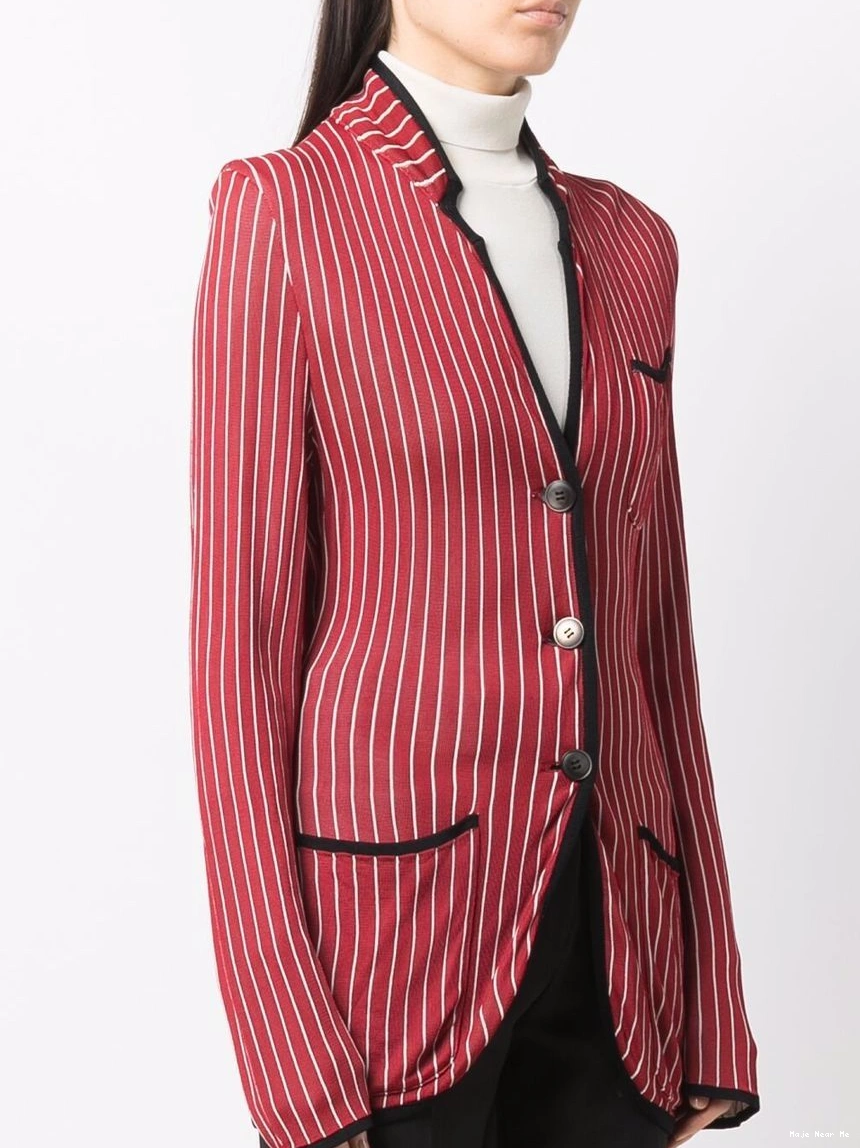 Cheap single-breasted Women Maje blazer pinstripe 0222